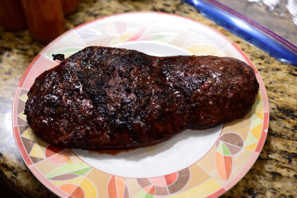 Steak with Black Nocino™ Sauce